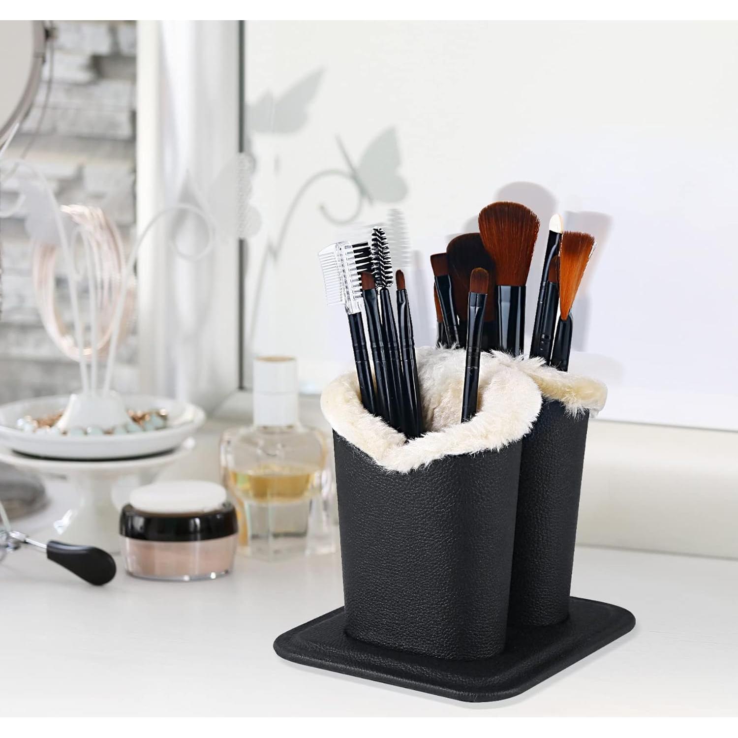 Soporte para Gafas Siveit de Cuero PU - 2 Ranuras Negro