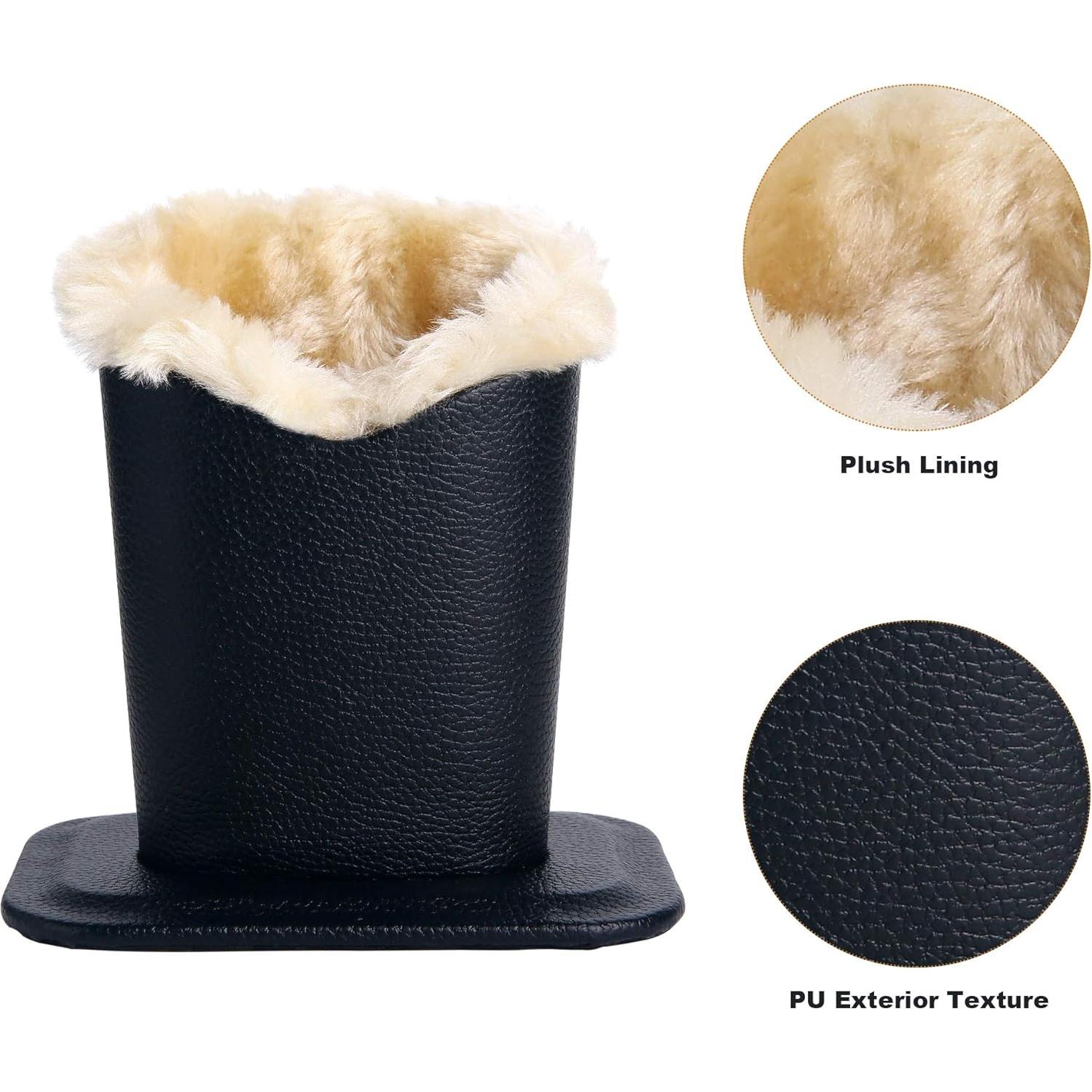 Soportes para Gafas Siveit 2 Piezas Cuero PU Negro Burdeos