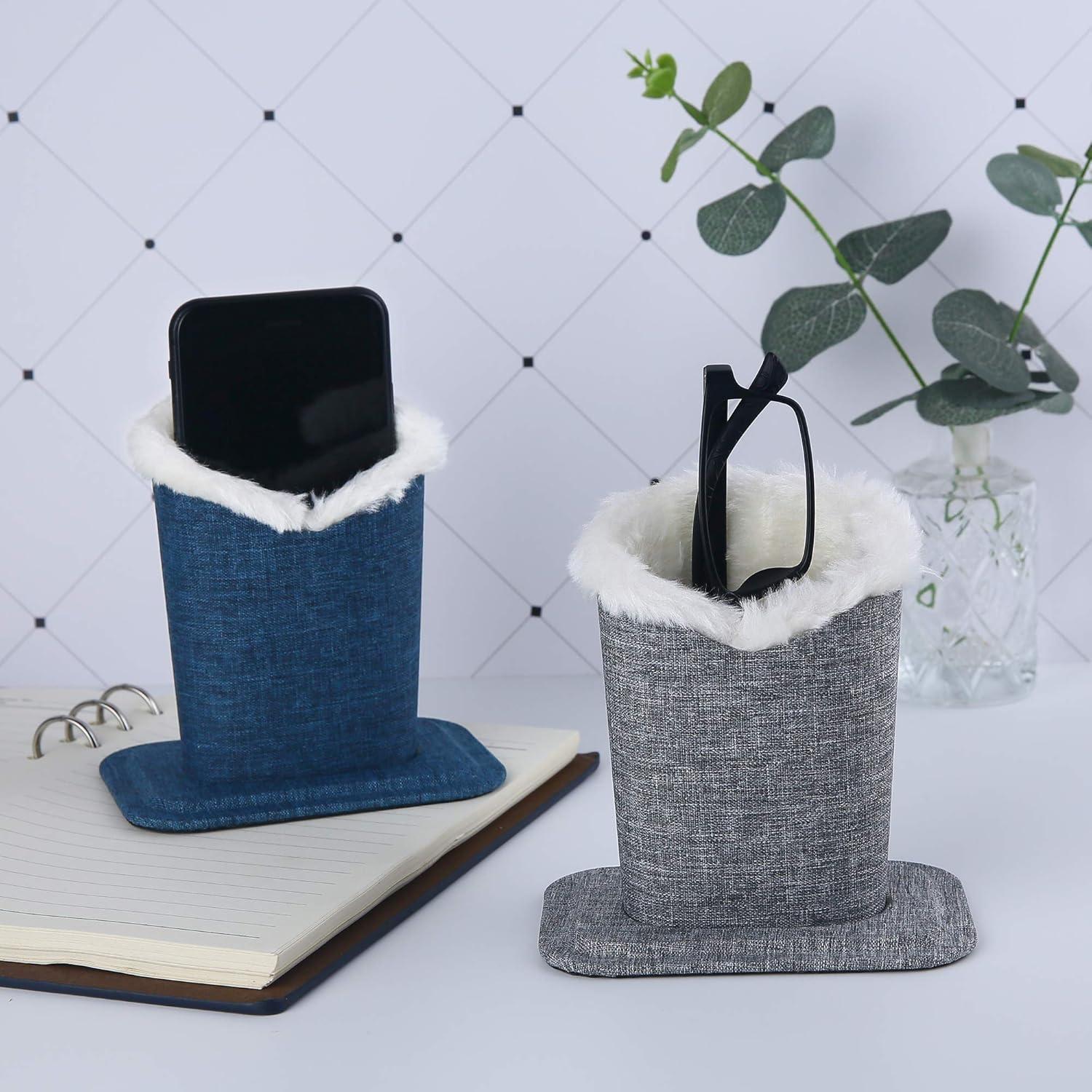 Soportes para Gafas Siveit 2 Piezas Lino Marino y Gris