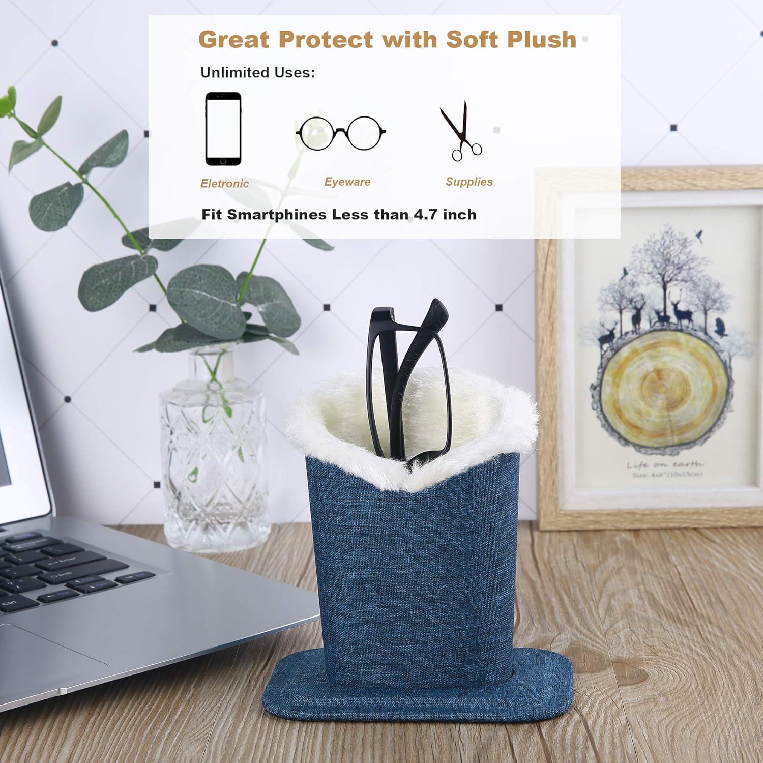 Soportes para Gafas Siveit 2 Piezas Lino Marino y Gris