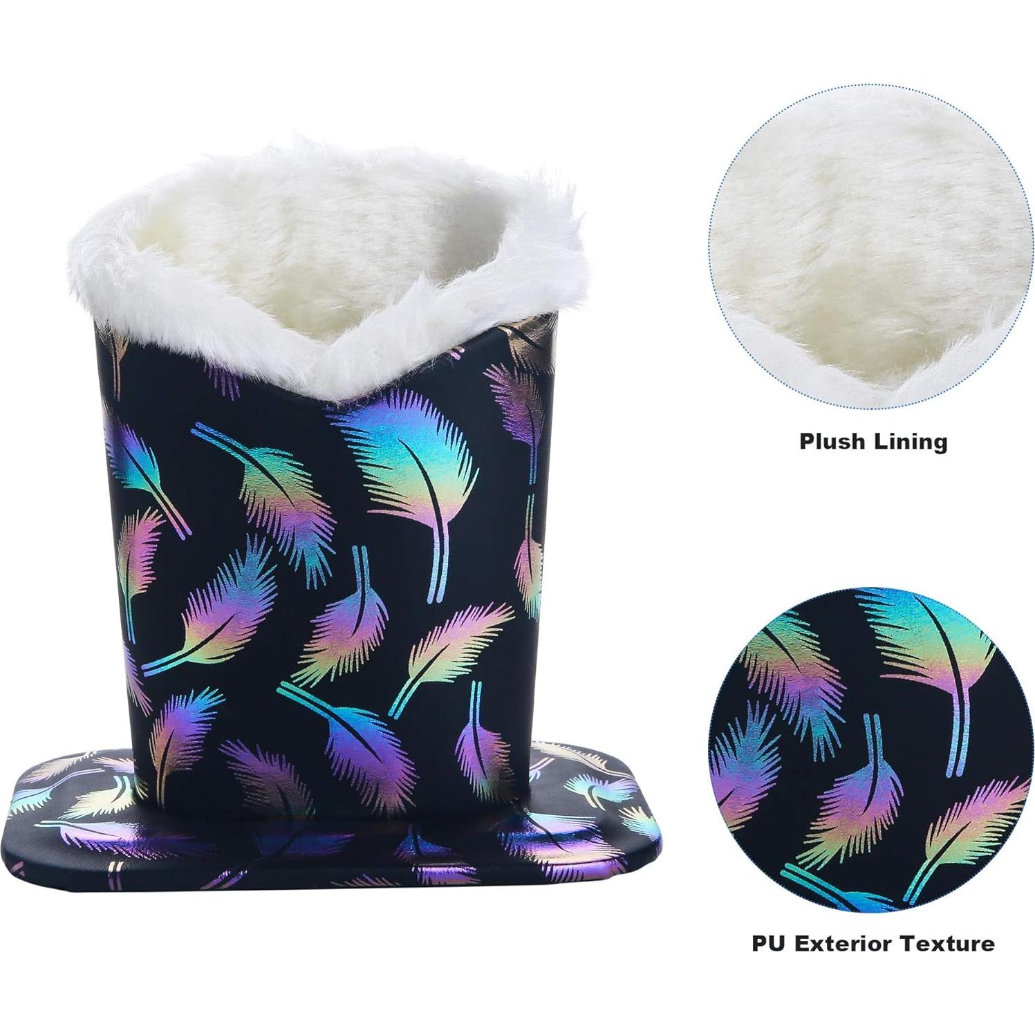 Soportes para Gafas Siveit PU 2 Piezas Pluma Blanca y Negra