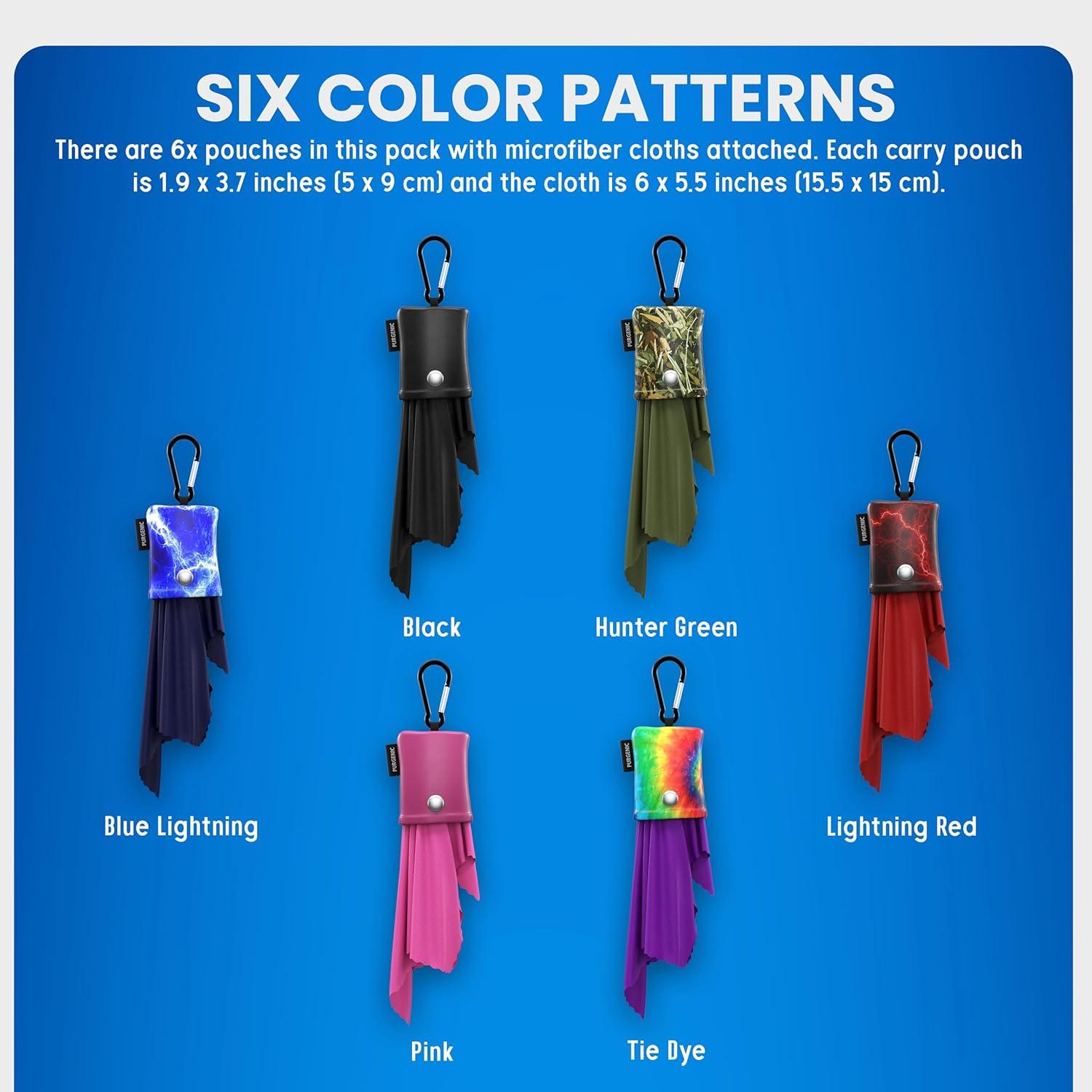 Paño de Microfibra Purgenic 3 Paquetes para Gafas Tie Dye