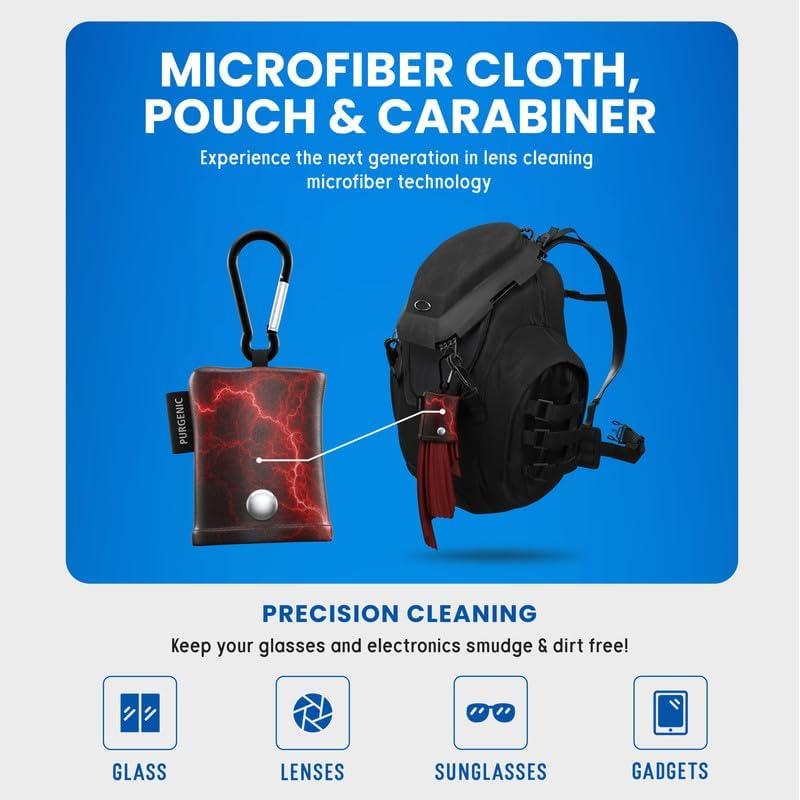 Paño de Microfibra Purgenic 6 Paquetes Rojo para Gafas