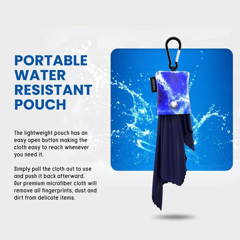 Paño de Microfibra Purgenic 6 Paquetes para Gafas Azul