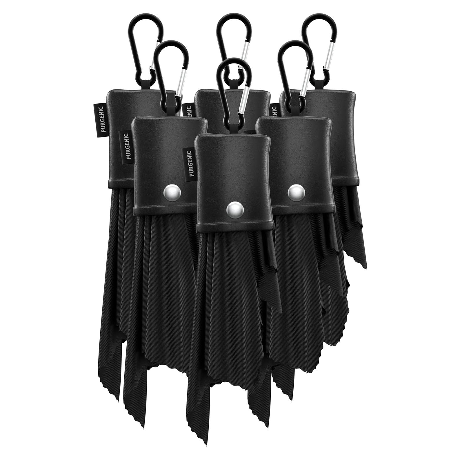 Paño de Microfibra Purgenic 6 Paquetes para Gafas Negro