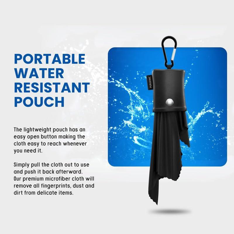 Paño de Microfibra Purgenic 6 Paquetes para Gafas Negro