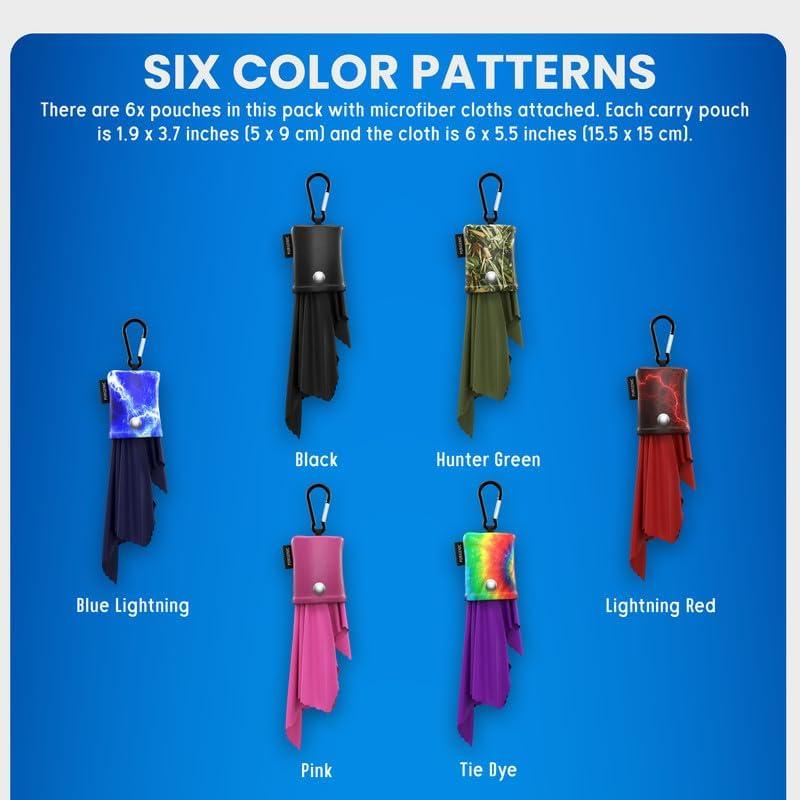 Paño de Microfibra Purgenic 6 Paquetes Rosa para Gafas