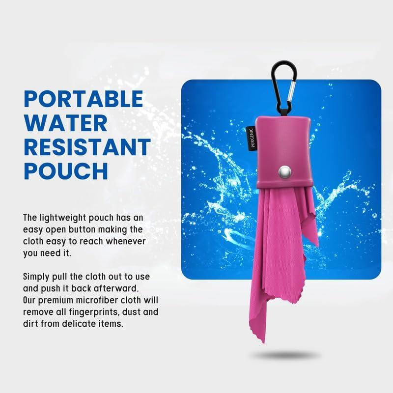 Paño de Microfibra Purgenic 6 Paquetes Rosa para Gafas