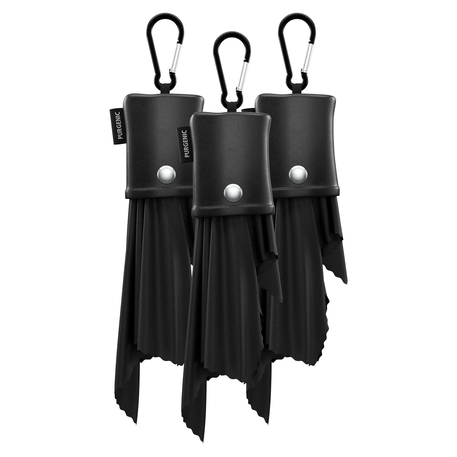 Paño de Microfibra Purgenic 3 Paquetes para Gafas Negro