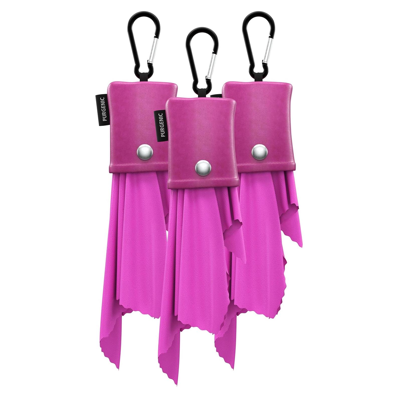 Paño de Microfibra Purgenic 3 Paquetes Rosa para Gafas