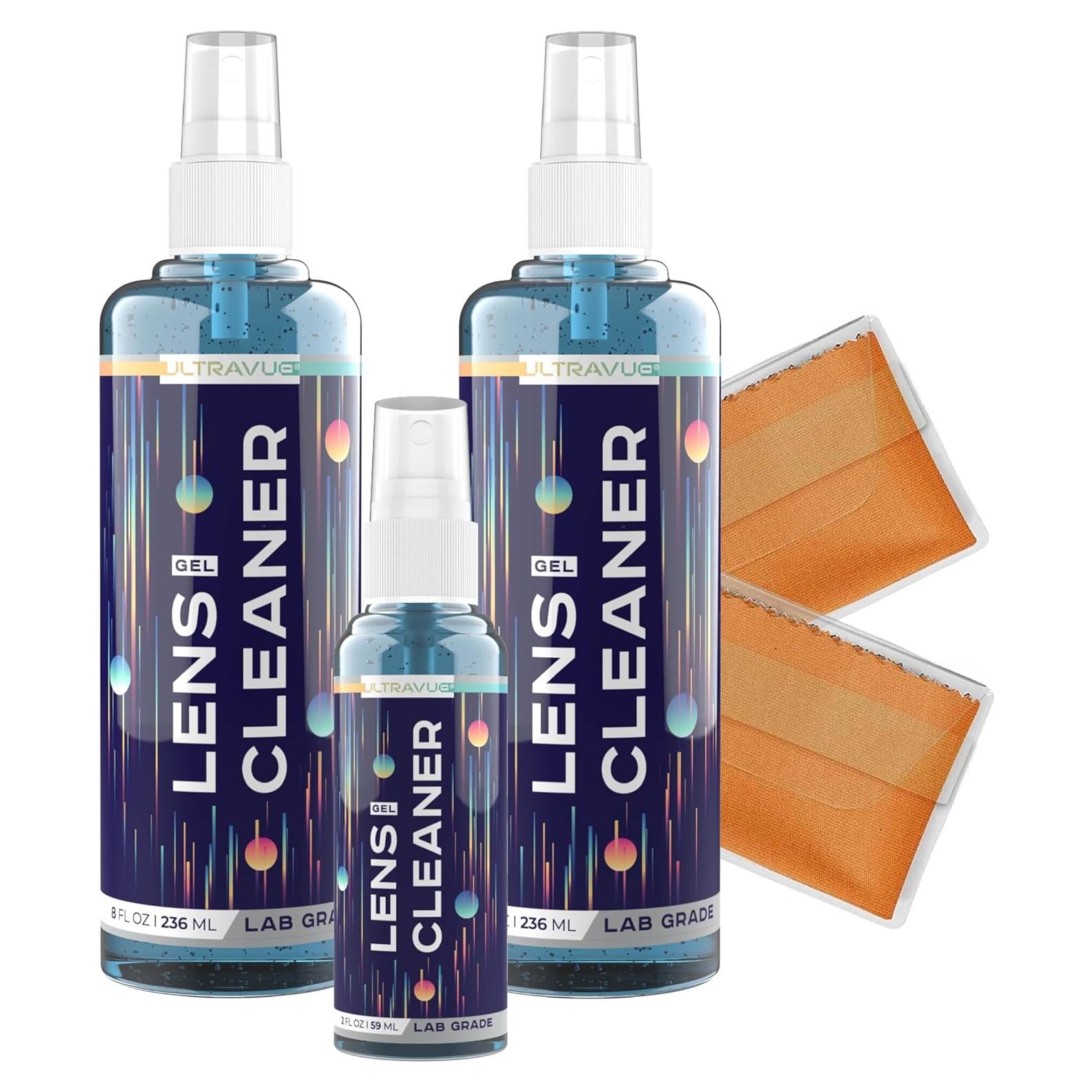 Kit Limpiador de Lentes UltraVue 2 x 236ml + 1 x 59ml