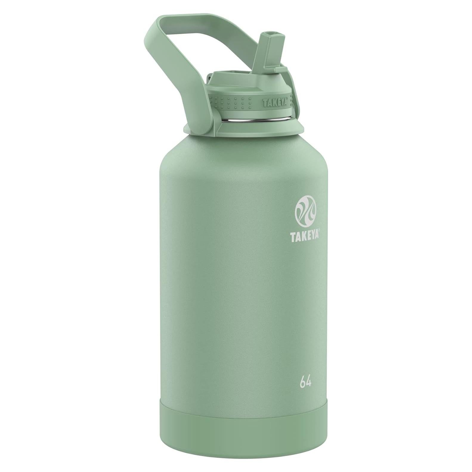 Botella Acero Inoxidable Takeya 1.89L Tapa Pajilla Pepino