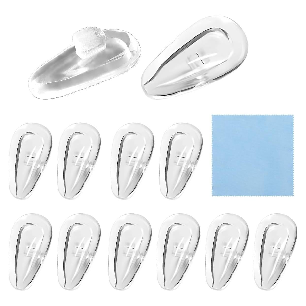 Almohadillas de nariz de silicona antideslizantes para gafas - 6 pares