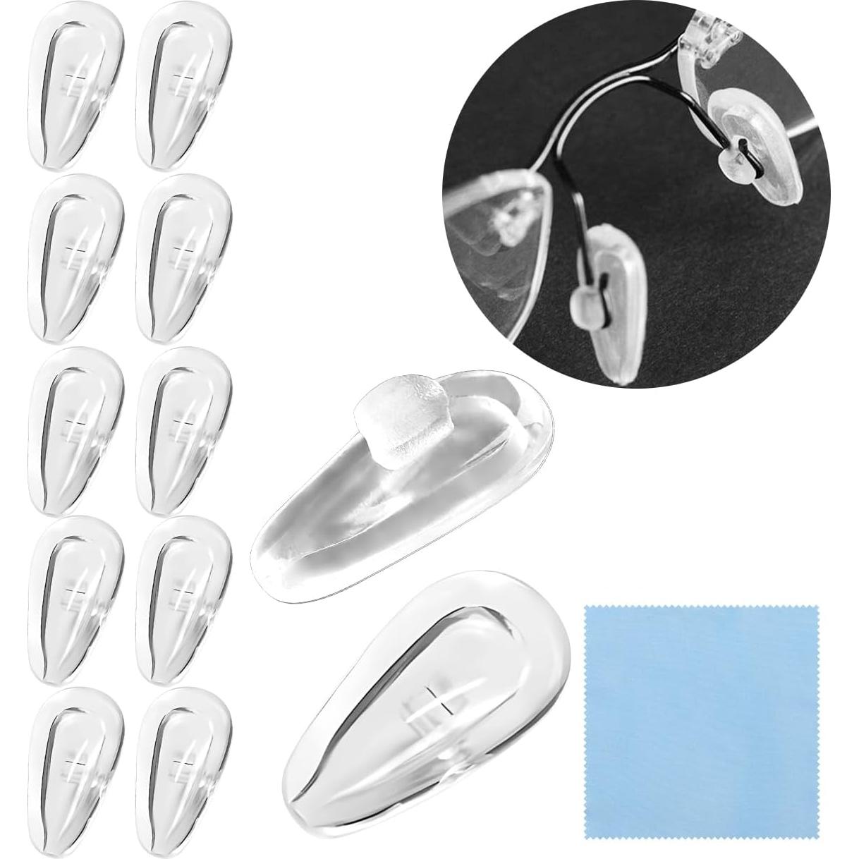 Almohadillas de nariz de silicona antideslizantes para gafas - 6 pares