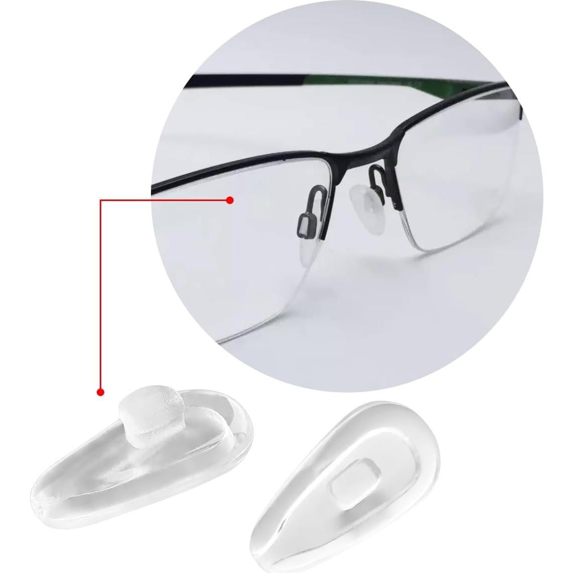 Almohadillas de nariz de silicona antideslizantes para gafas - 6 pares