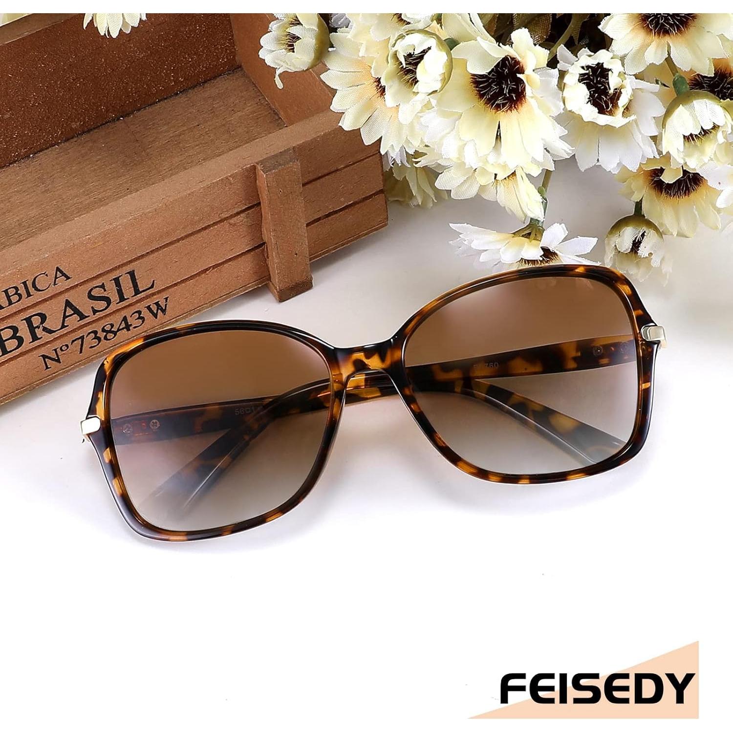 Gafas de Sol FEISEDY Ovaladas Polarizadas UV400 para Damas