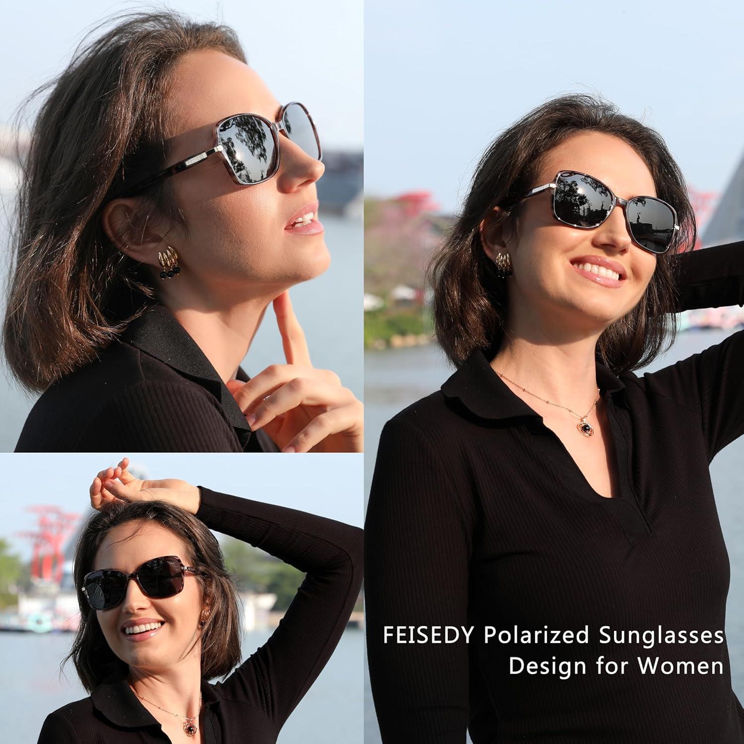 Gafas de Sol FEISEDY Polarizadas UV400 para Mujeres