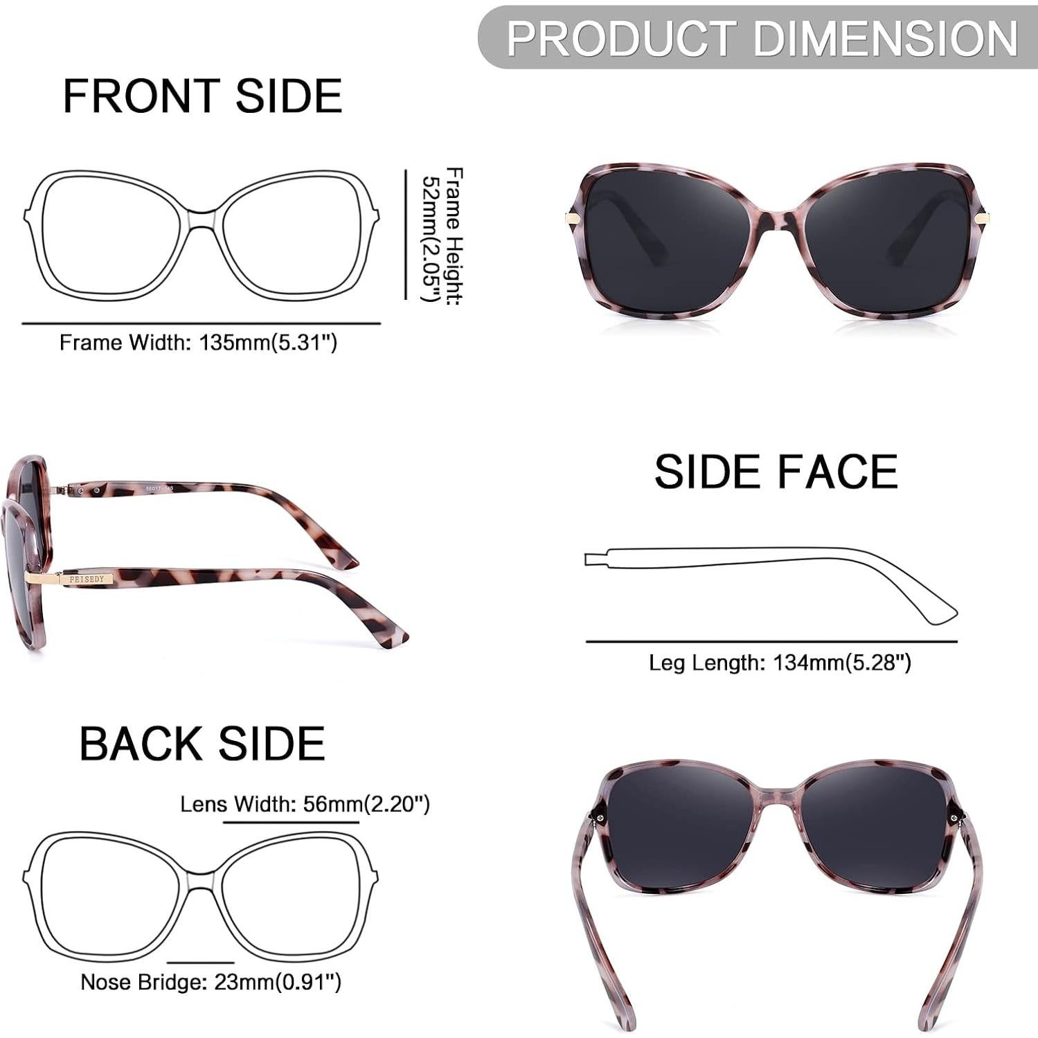 Gafas de Sol FEISEDY Polarizadas UV400 para Mujeres