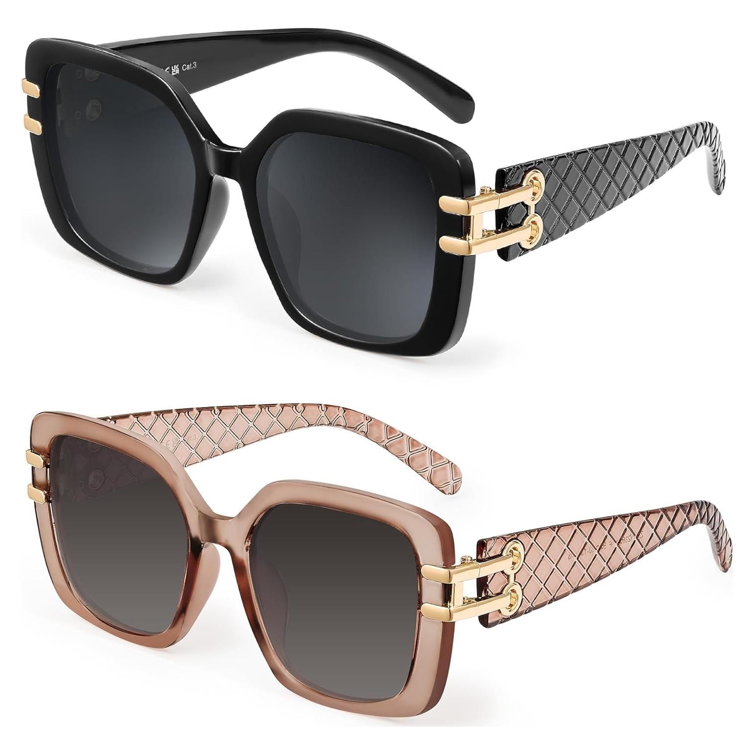 Gafas de sol JM Vintage cuadradas polarizadas UV 54mm