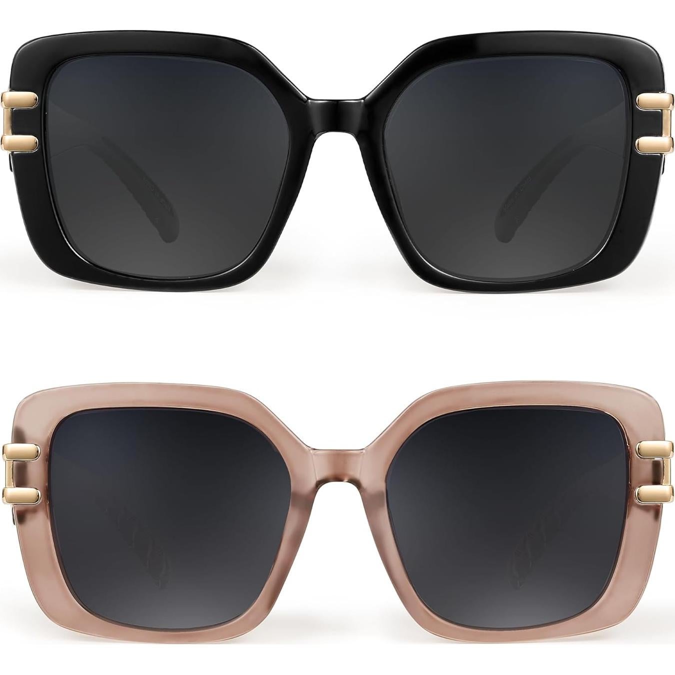 Gafas de sol JM Vintage cuadradas polarizadas UV 54mm