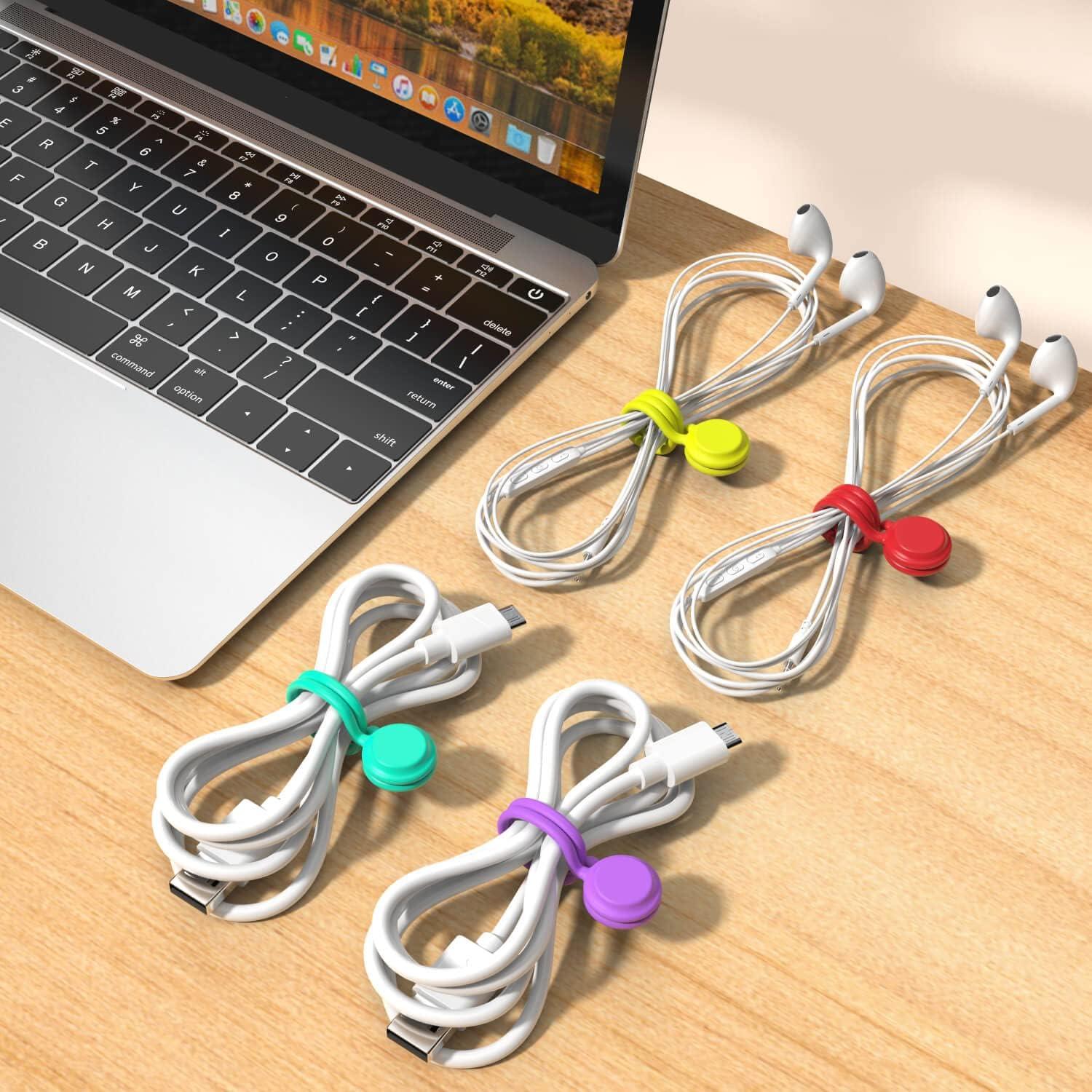 Correas Magnéticas HIGGAT 10 Pcs Organizador de Cables
