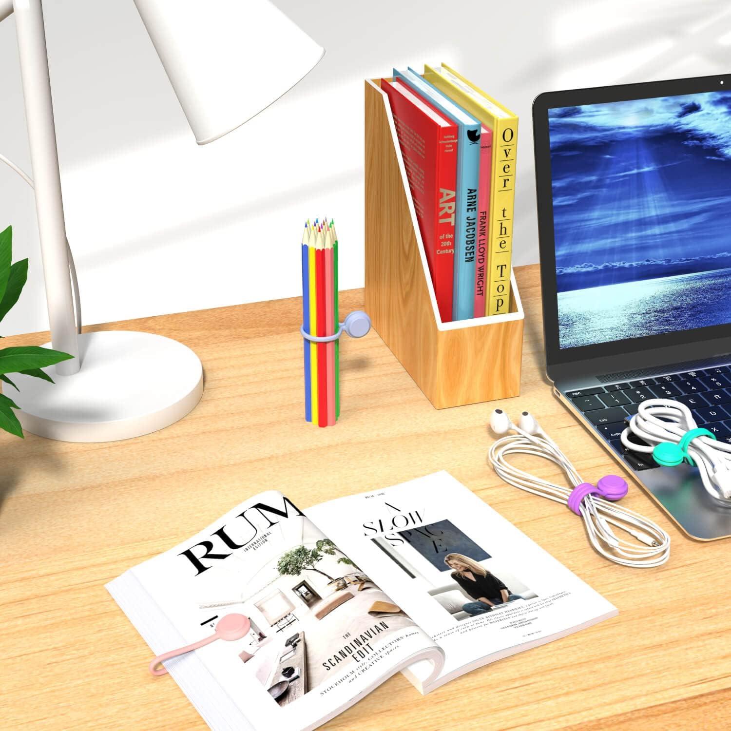 Correas Magnéticas HIGGAT 10 Pcs Organizador de Cables