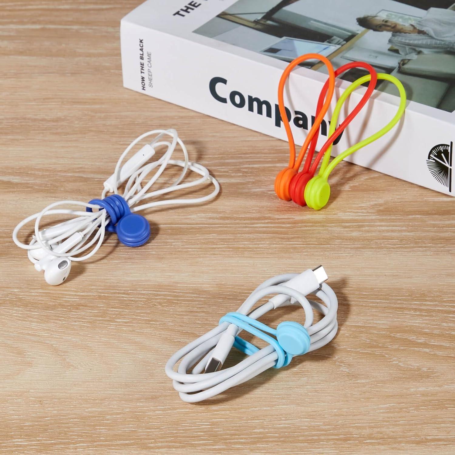 Correas Magnéticas HIGGAT 10 Pcs Organizador de Cables