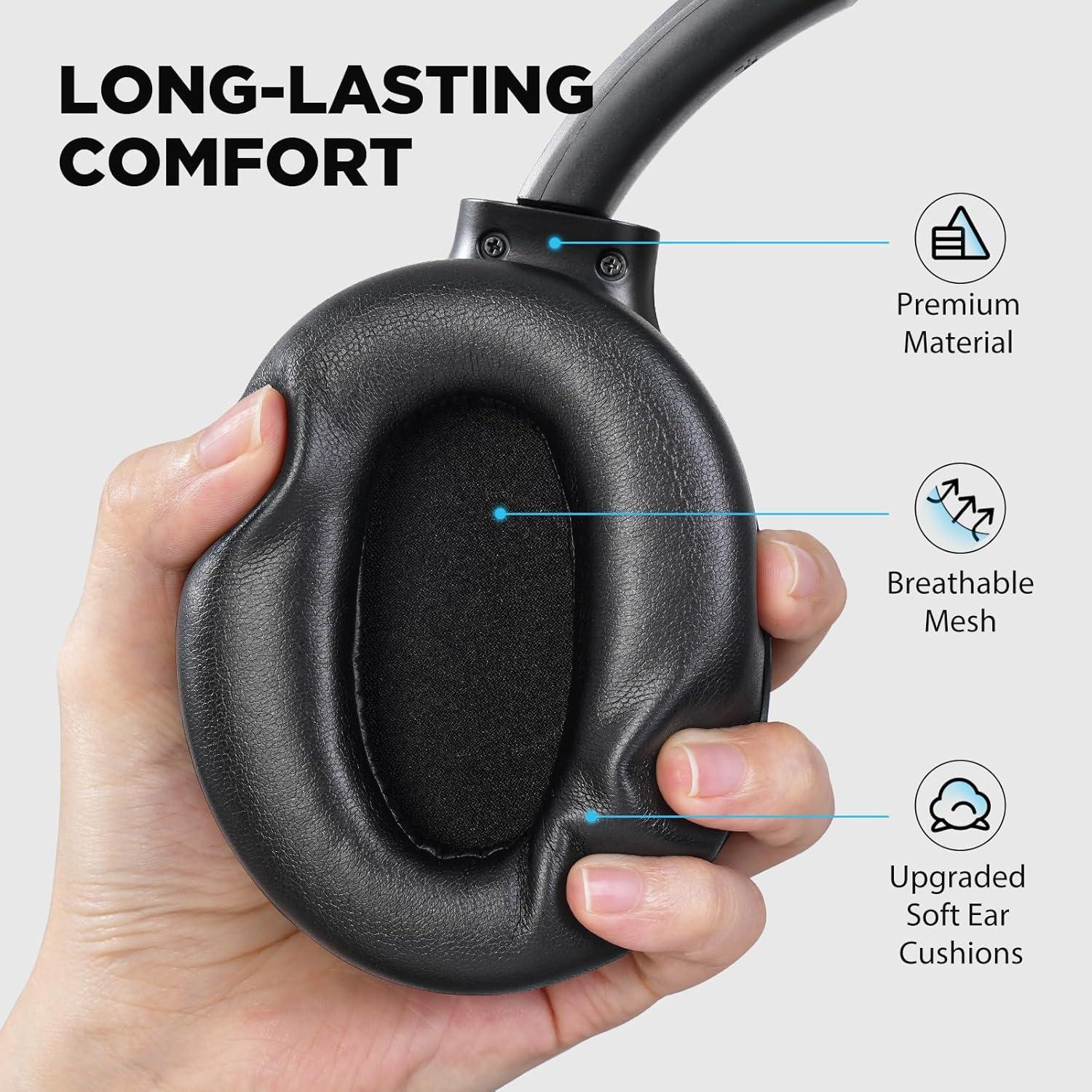 Auriculares Bluetooth Tapaxis E11 ANC 40h Negro