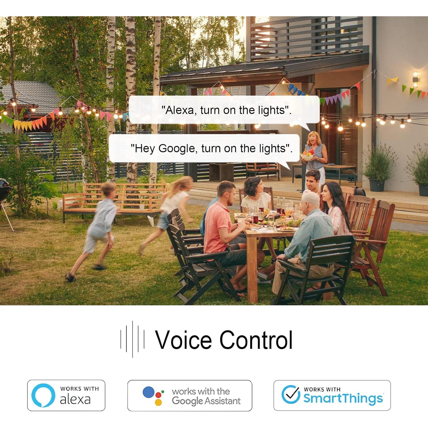 Enchufe Inteligente Exterior Minoston IP65 15A WiFi Control