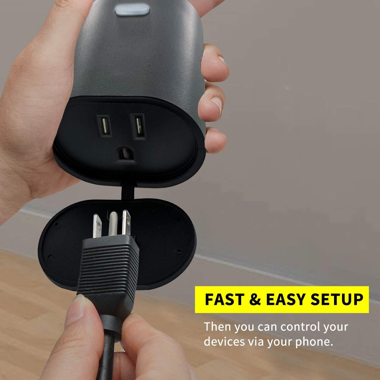 Enchufe Inteligente Exterior Minoston IP65 15A WiFi Control