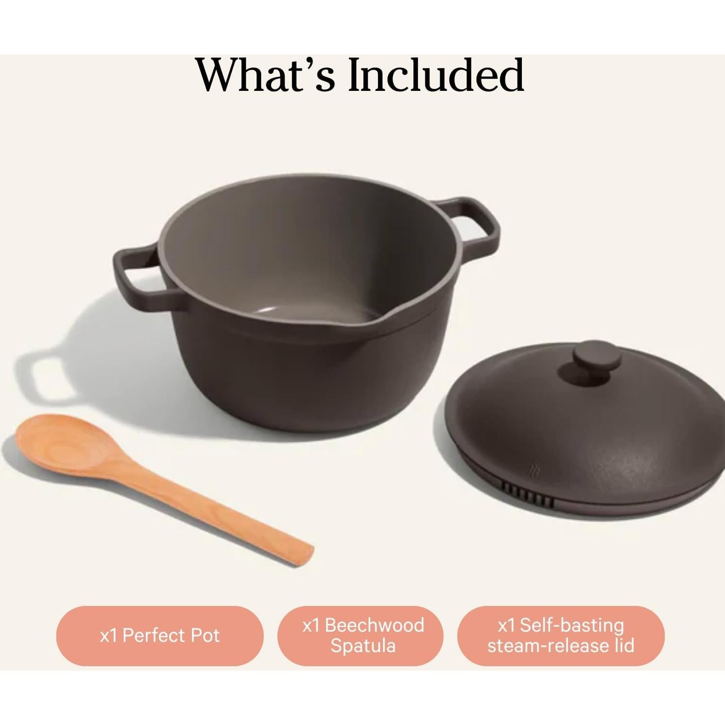 Olla Perfecta Nuestra Opción 5.5 Qt Cerámica Antiadherente