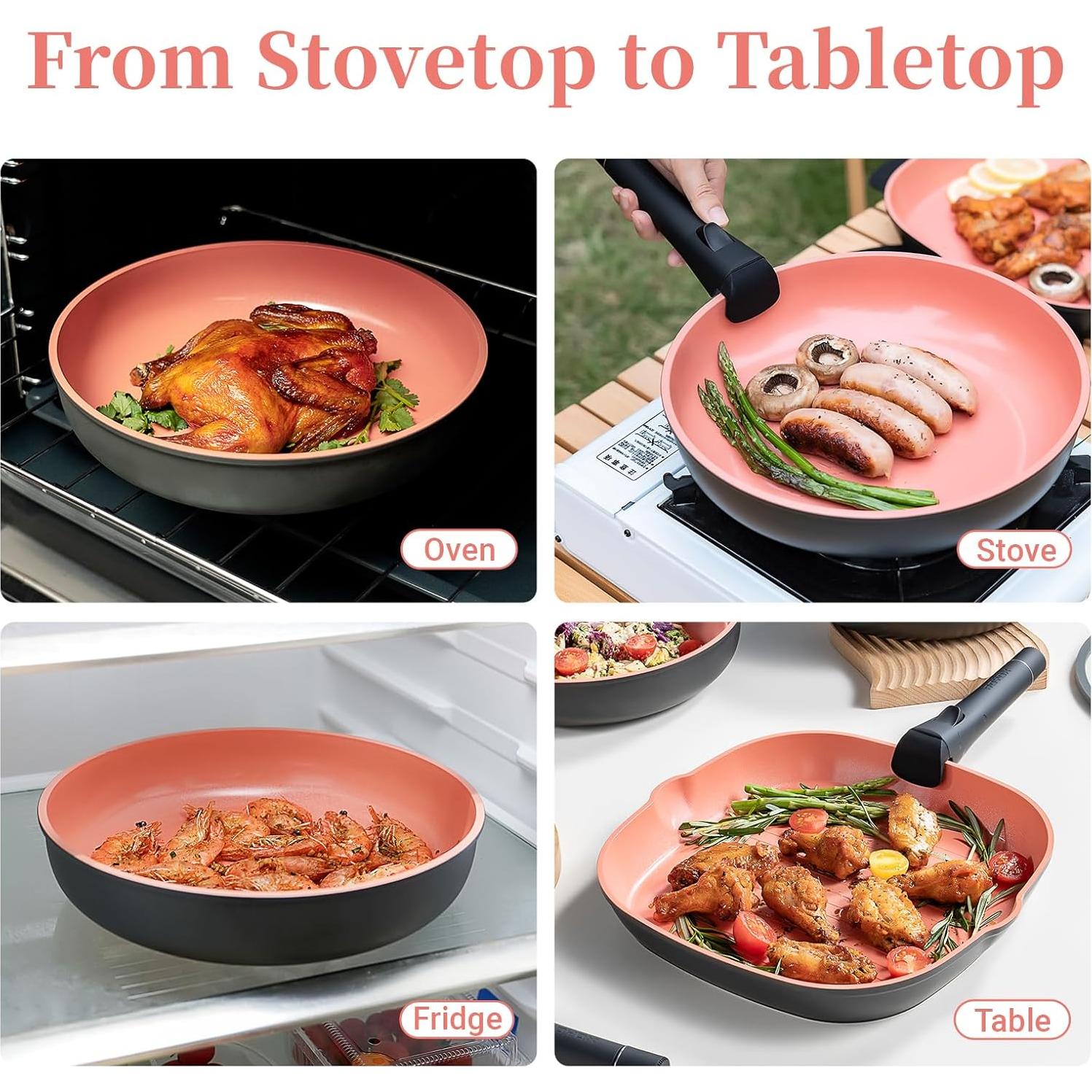 Juego de Ollas y Sartenes ROYDX 14 Piezas Antiadherente