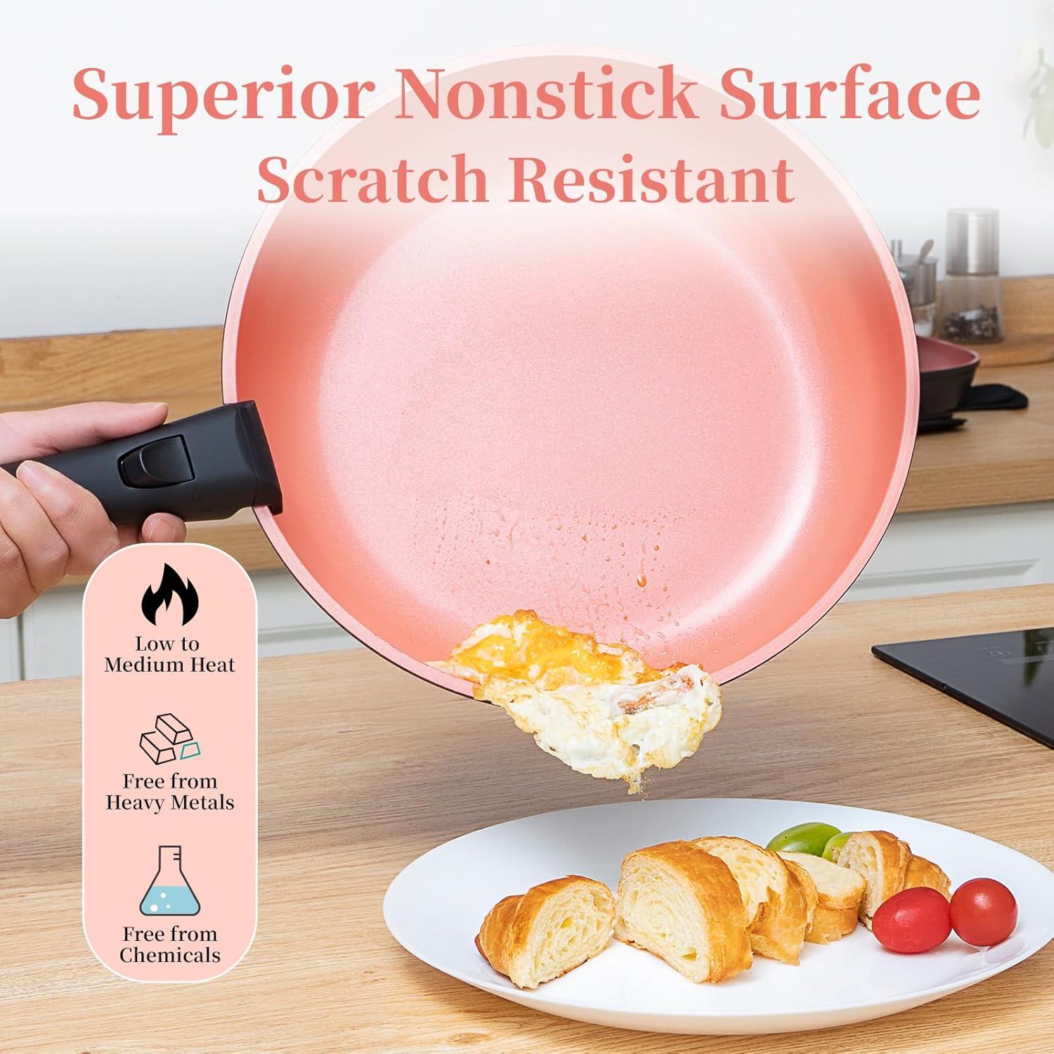 Juego de Ollas y Sartenes ROYDX 14 Piezas Antiadherente