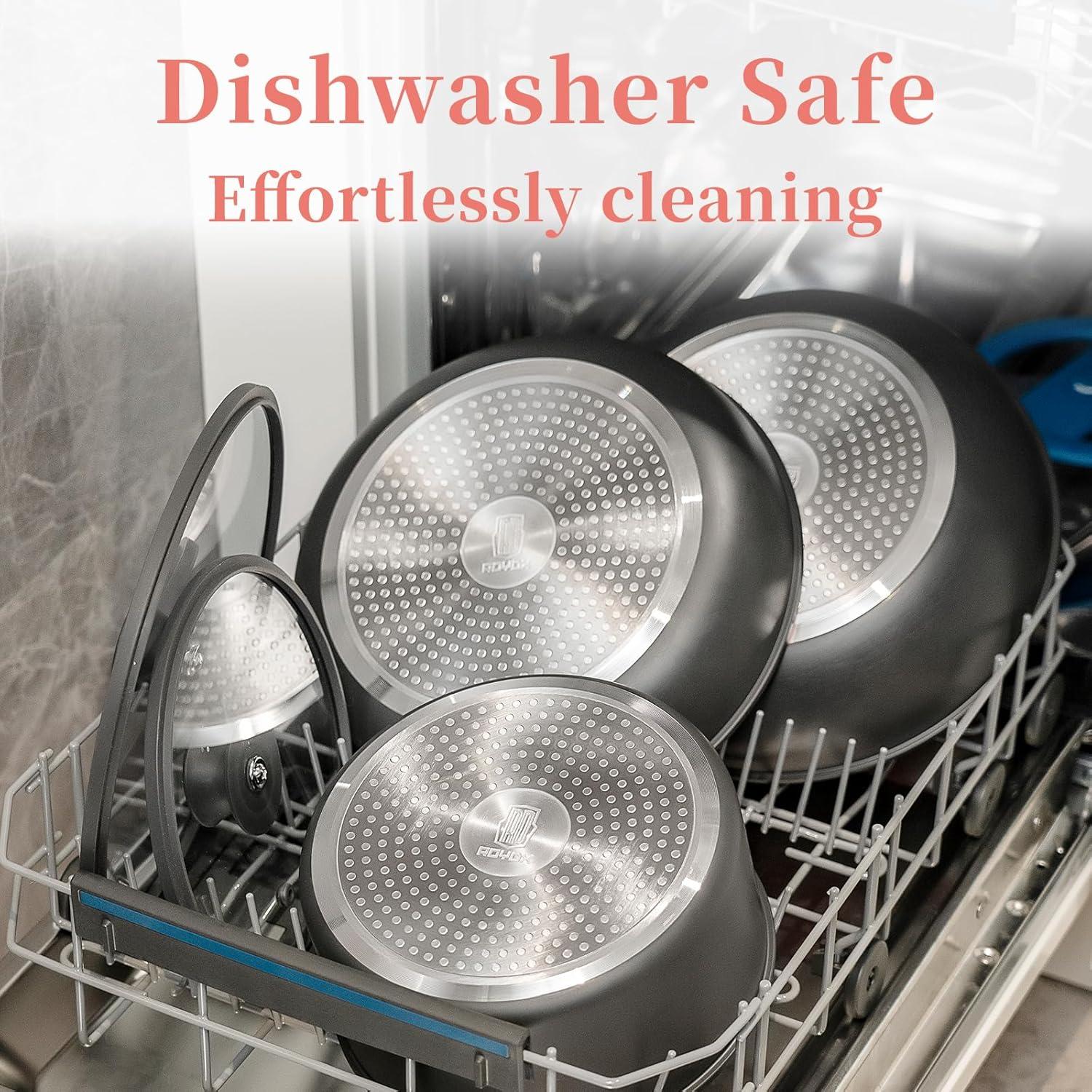 Juego de Ollas y Sartenes ROYDX 14 Piezas Antiadherente