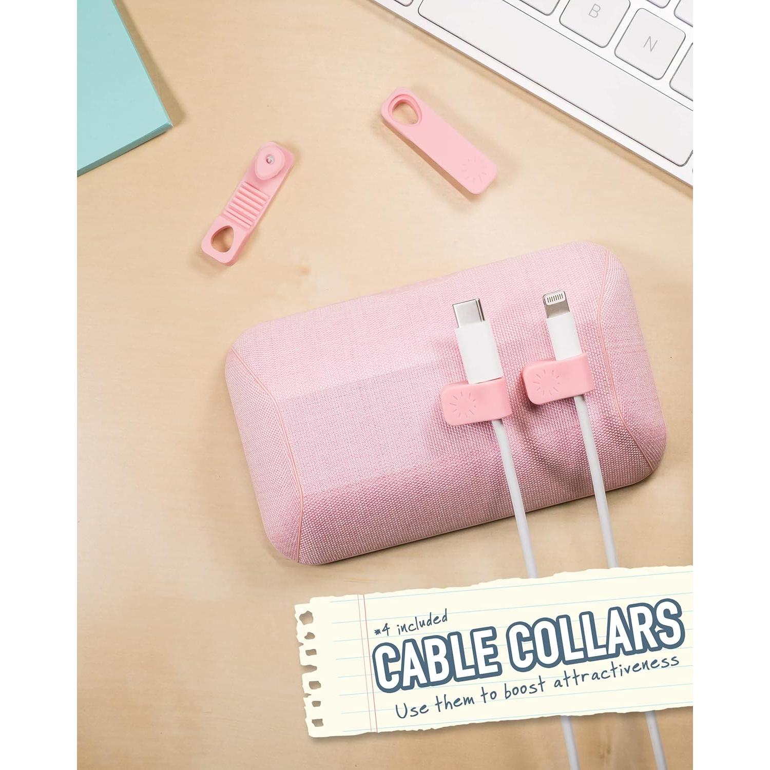 Soporte Magnético para Cables Smartish - Organizador Grande Rosa