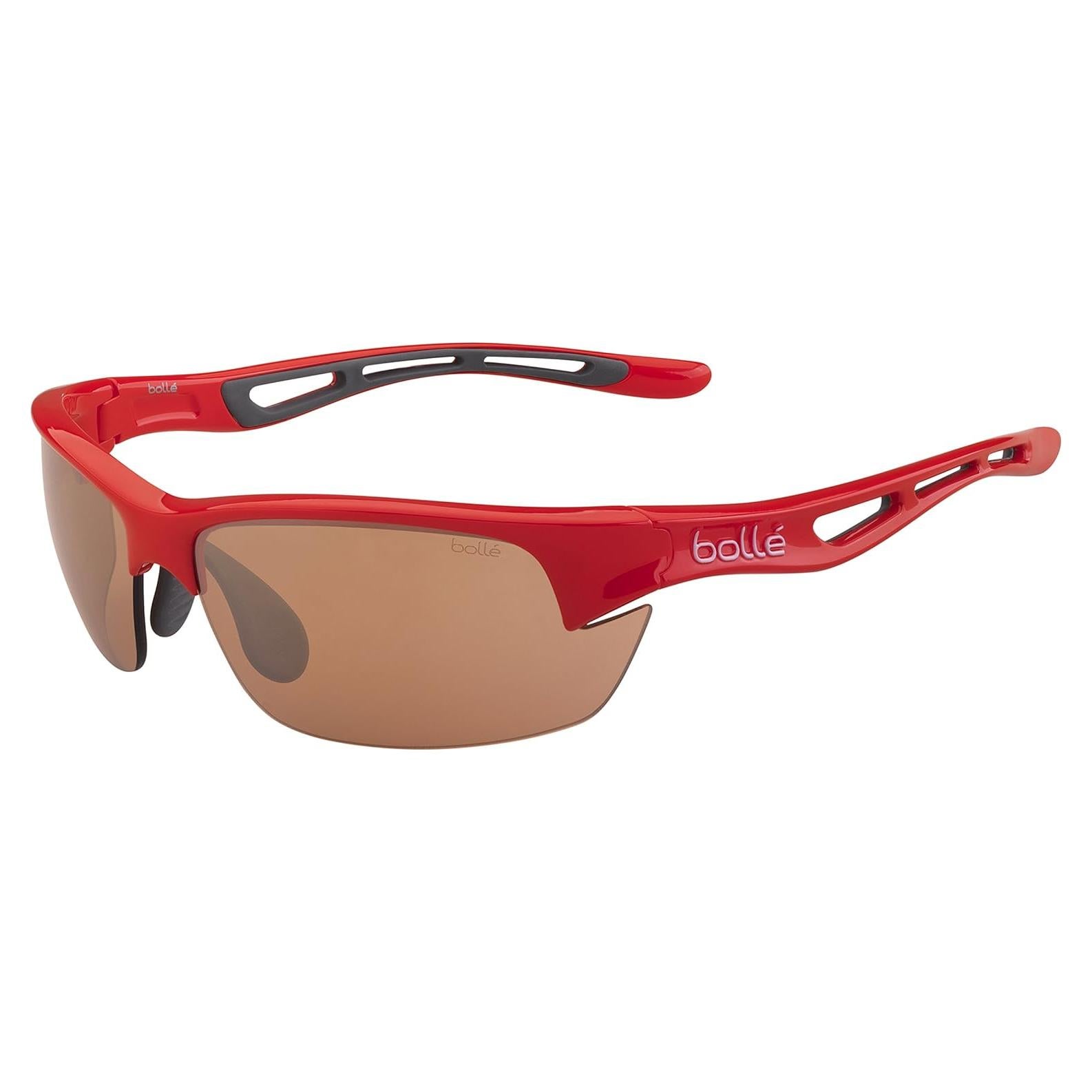 Gafas de sol Bolle Bolt para ciclismo - Rojo Brillante