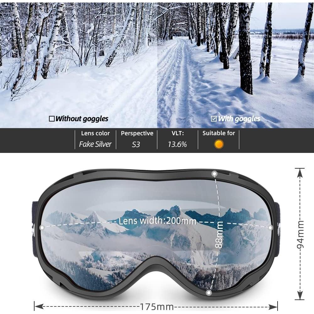 Gafas de Esquí Hubo Sport OTG Antivaho UV para Adultos