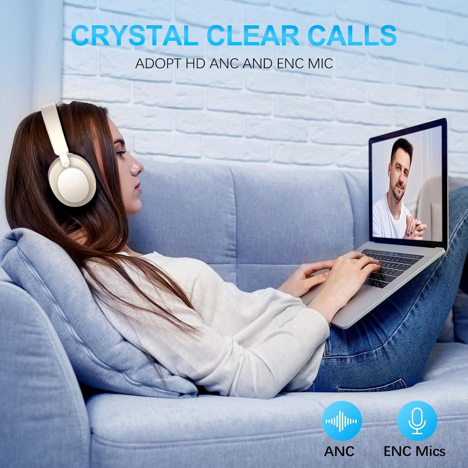 Auriculares Inalámbricos TSYUCXH T10 con ANC y 60h de Batería