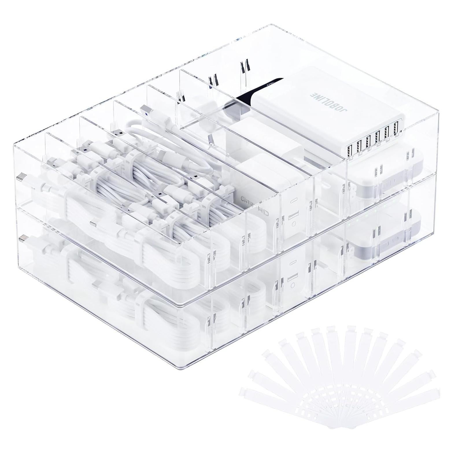 Caja Organizadora de Cargadores FRETONBA 2 Pcs Transparente