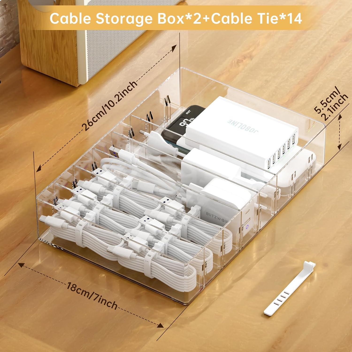 Caja Organizadora de Cargadores FRETONBA 2 Pcs Transparente