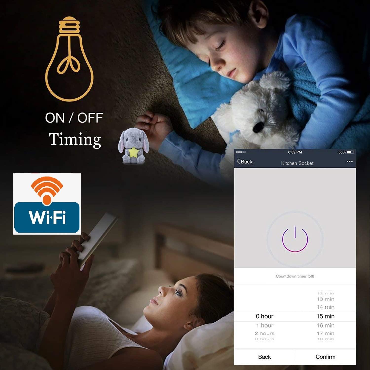 Enchufe Inteligente WiFi Jinvoo 2 AC con USB Control Remoto