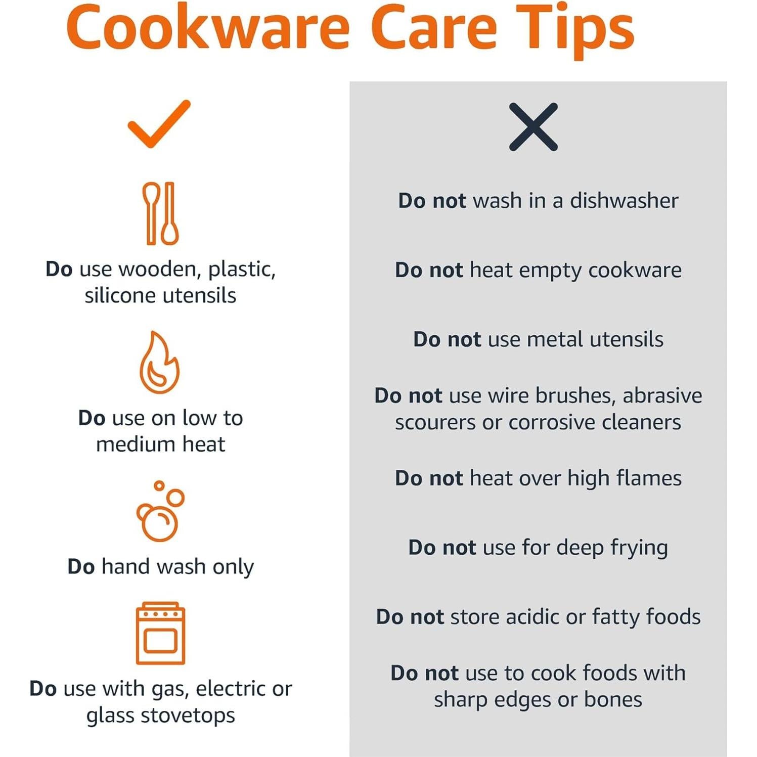 Juego de Utensilios de Cocina Amazon Basics 8 Piezas Negro