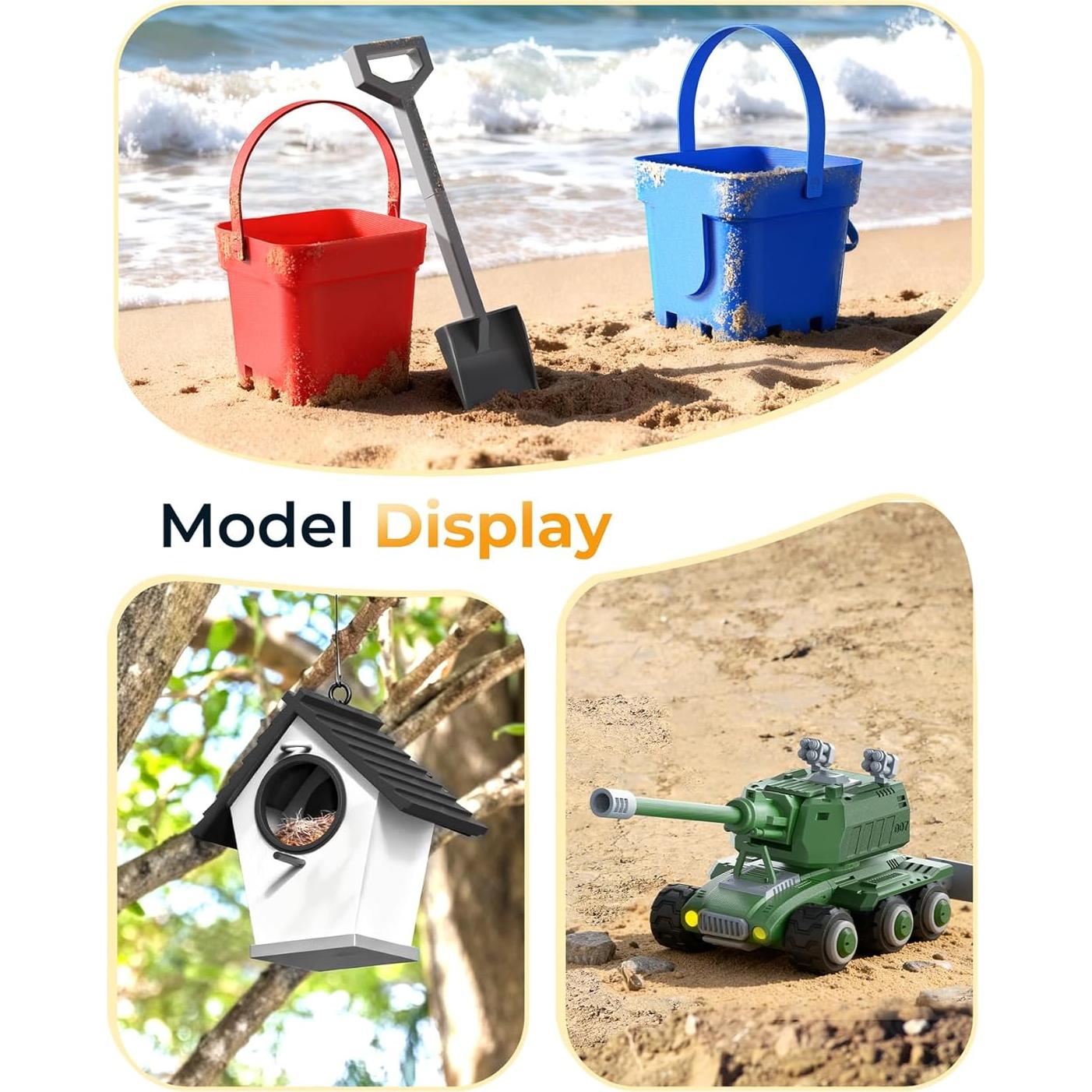 Filamento 3D PETG Creality 1.75mm 1KG Negro Alta Precisión