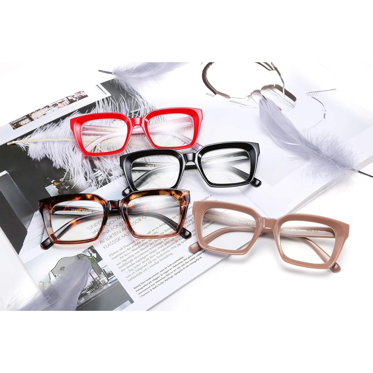 Montura de Gafas Cuadrada Gruesa FEISEDY B2461 para Mujeres