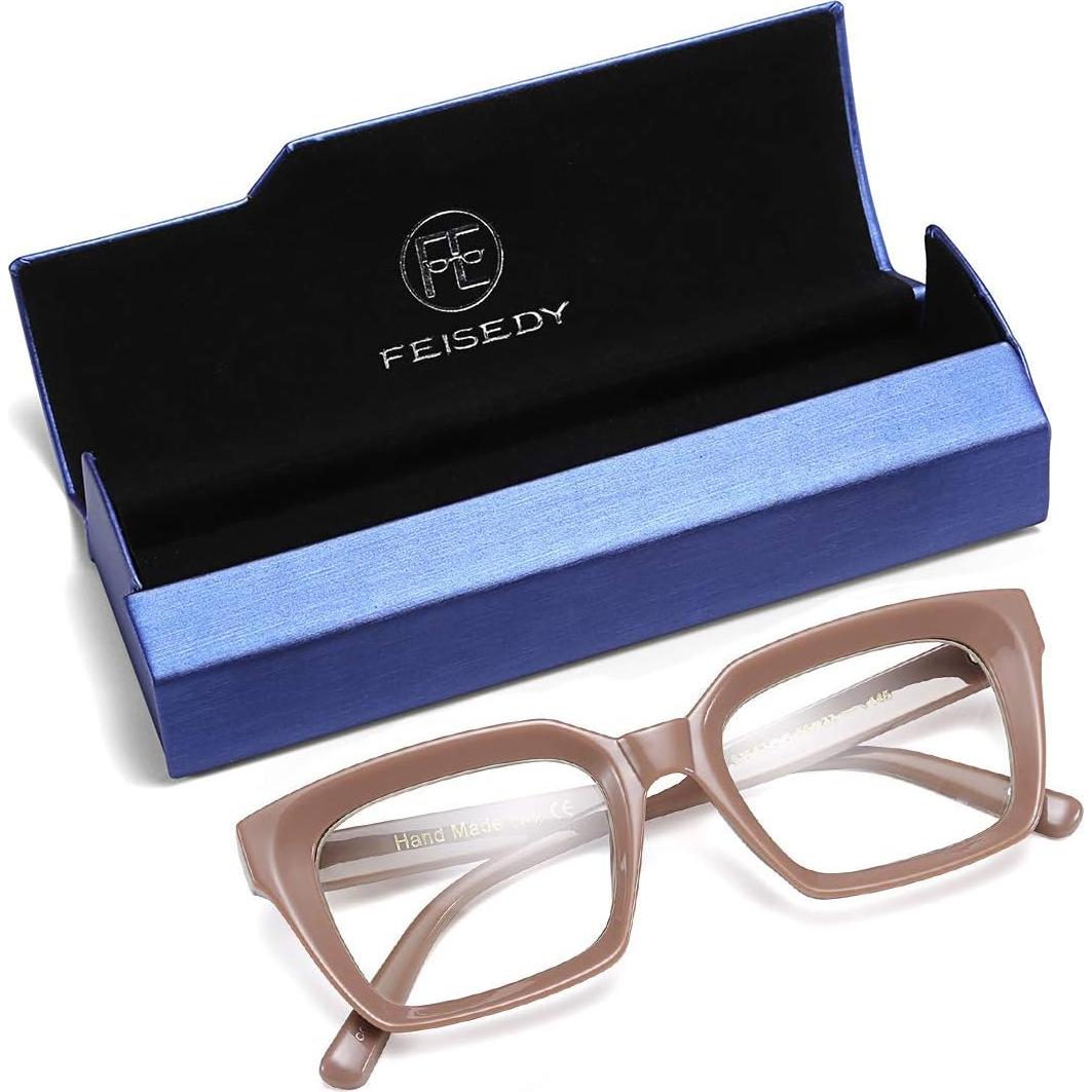 Montura de Gafas Cuadrada Gruesa FEISEDY B2461 para Mujeres