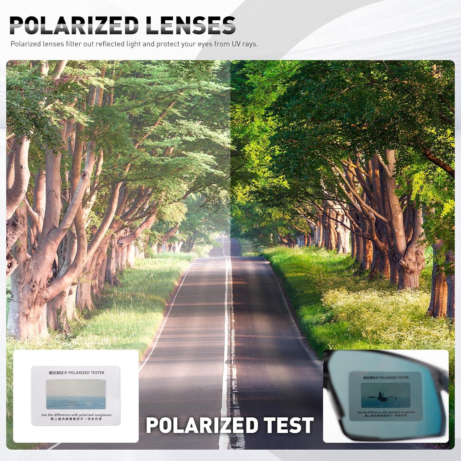 Gafas de Ciclismo Polarizadas KAPVOE UV400 para Adultos