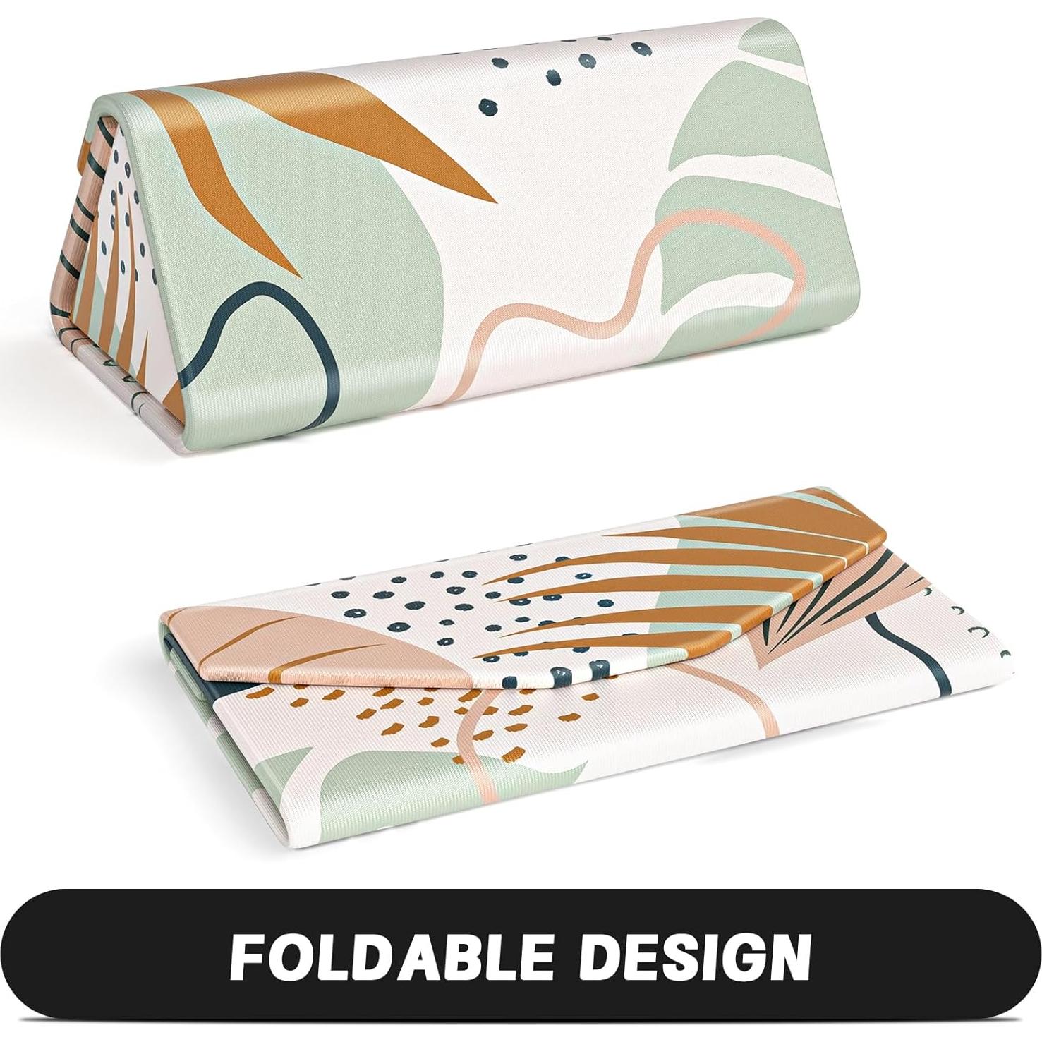 Estuche Plegable para Gafas de Cuero PU Magnético Unisex