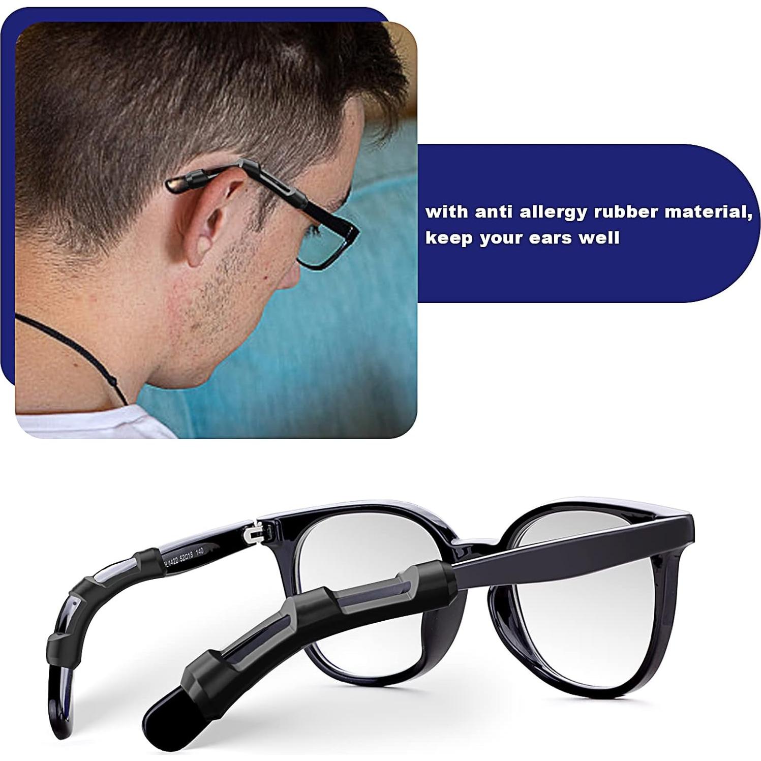 Mangas de agarre antideslizantes para gafas Silicona 8 pares