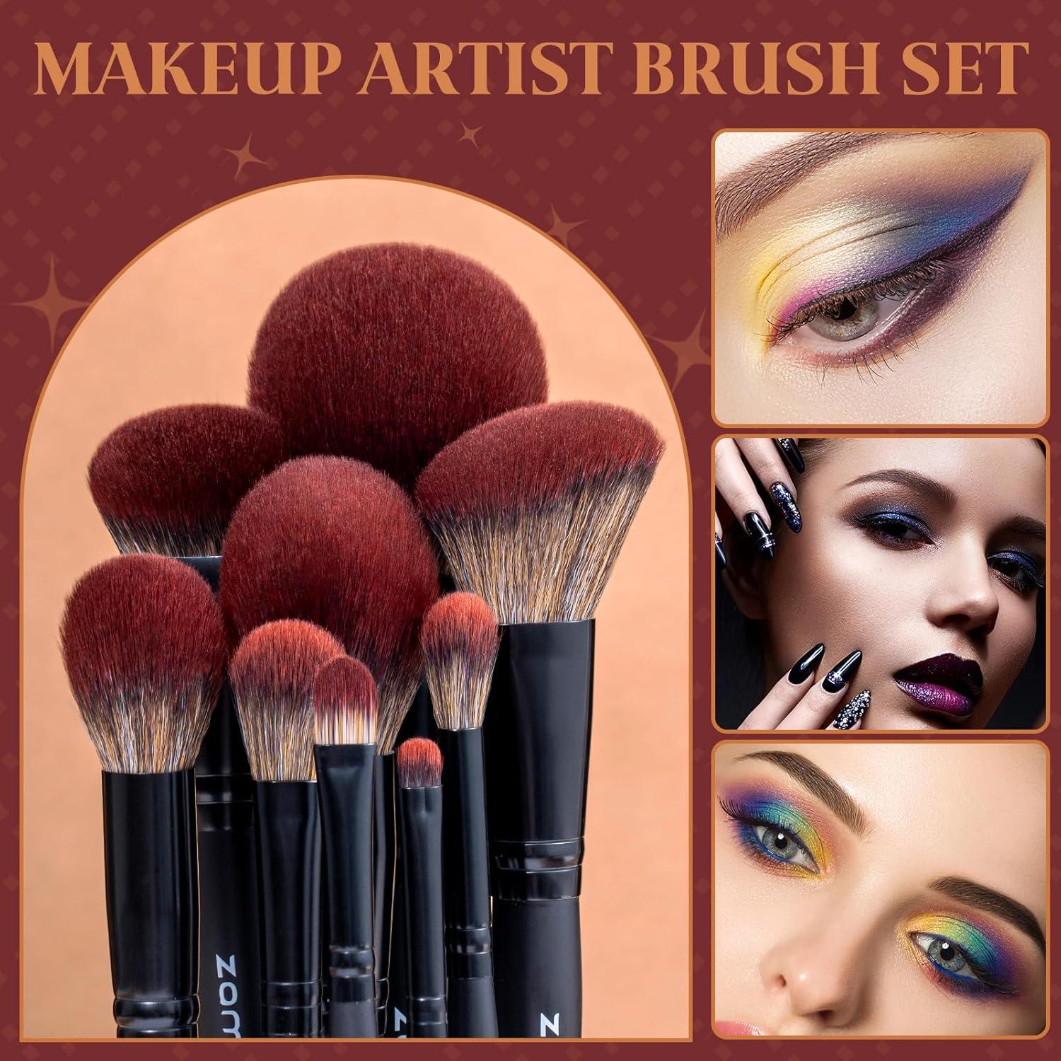 Set de 26 Pinceles de Maquillaje ZAMEL con Bolsa de Viaje