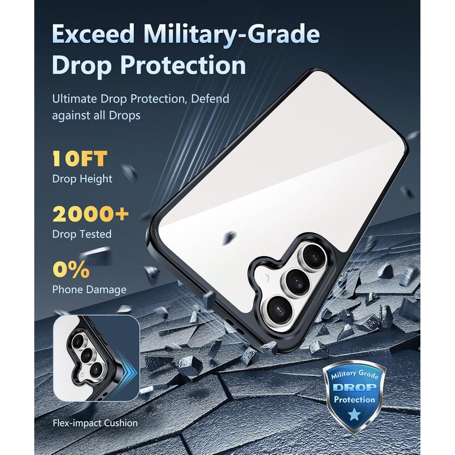 Funda FNTCASE para Samsung Galaxy S24 FE - Protección clara